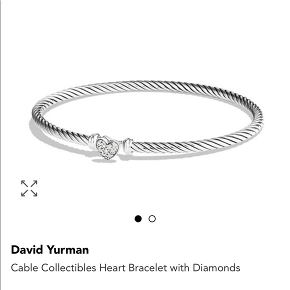 David Yurman Jewelry - David Yurman Heart Bracelet with Diamonds